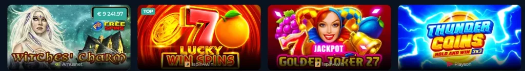Games and Pokies with Jackpot